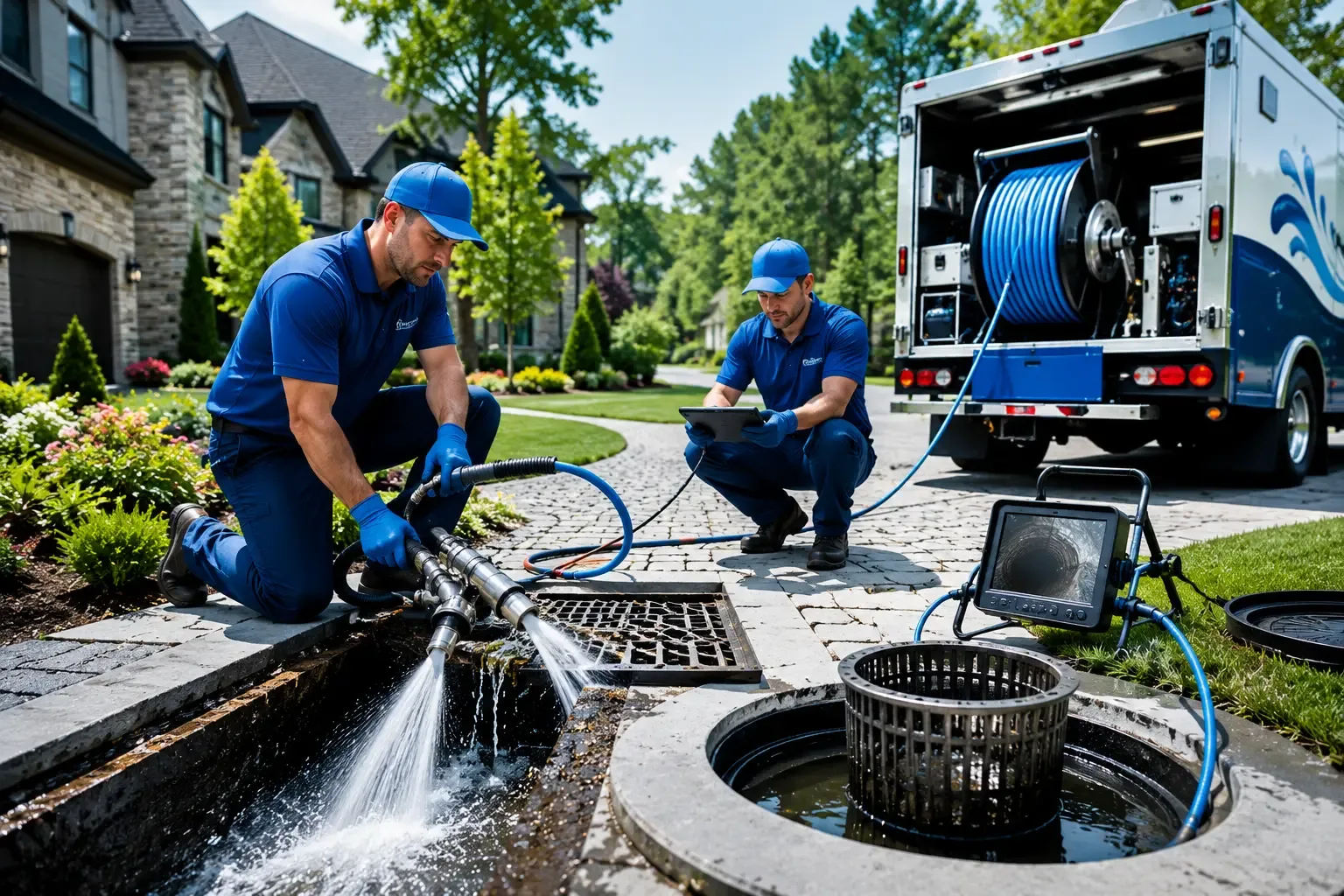 Local outdoor drain cleaning professionals in De Pere, WI