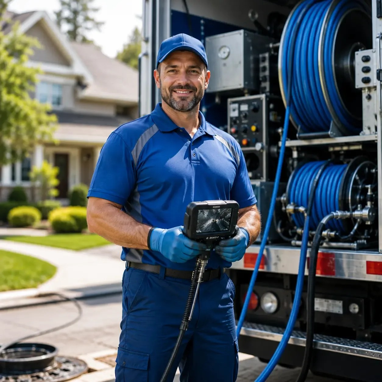 Local outdoor drain cleaning specialists in De Pere, WI